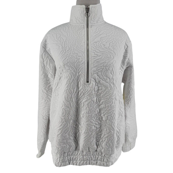 Eleven By Venus Williams Women's White Revenge Pullove Sweatshirt Size Small NEW - Picture 1 of 5